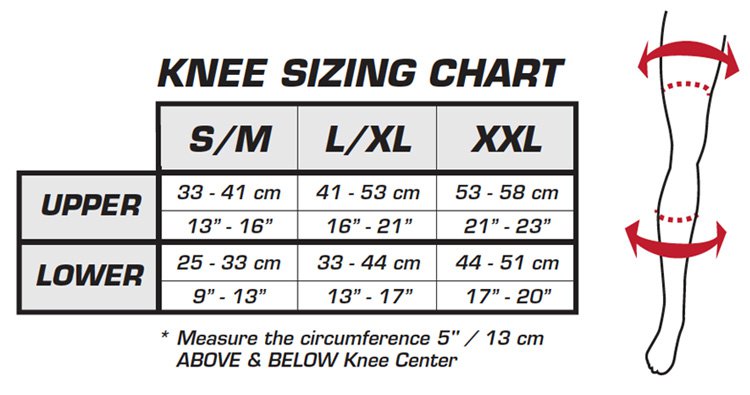 Leatt Knee Guard Size Chart
